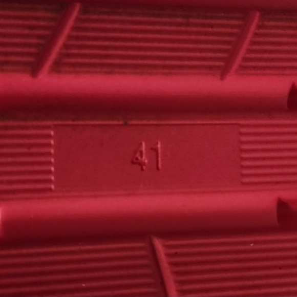 ✦✦Patent Pleather Black and Neon Pink Platform Boots Punk Cyberpunk Goth Rave✦✦ - Picture 7 of 8